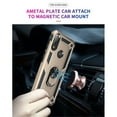 thumbnail image 4 of YEYKX for Motorola Moto E7 Power (2021) 6.5-inch Phone Case, Impact Resistant Metal Ring Magnetic Support Kickstand Drop Protector Cover for Motorola Moto E7 Power (2021) 6.5-inch,Gold, 4 of 8