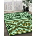thumbnail image 3 of Ahgly Company Machine Washable Indoor Rectangle Transitional Light Green Area Rugs, 8' x 10', 3 of 7