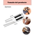 thumbnail image 2 of Espatulas Reposteria, Juego de 2 Espatulas de Acero Inoxidable para Pastel, Pala para Pastel, Ideal para Decoración de Tartas, Postres y Repostería, 2 of 4