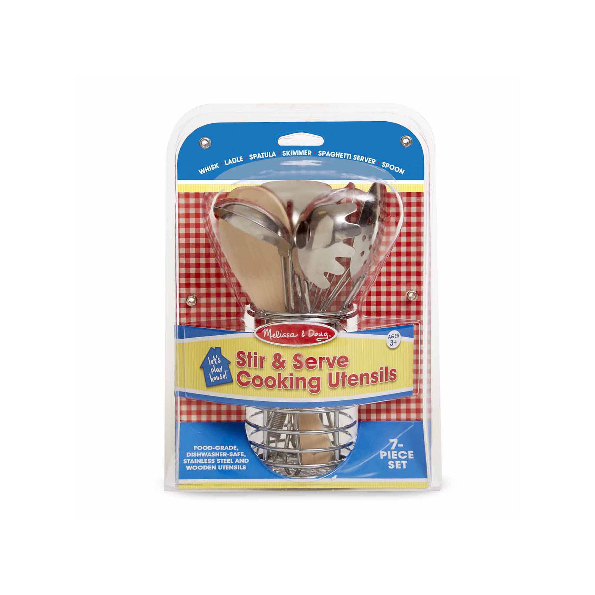 MELISSA & DOUG LETS PLAY HOUSE!-STIR & SERVE COOKING UTENSILS-MELISSA & DOUG - Walmart.com