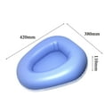 thumbnail image 5 of Inflatable Bedpan Compatible with Bedridden Patient Aid, Portable Toilet Ergonomic Curved Edges, Smooth Surface, PVC Material, Foldable Storage, ComCompatible withtable, 5 of 5