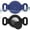 Black+Midnight Blue, variant on WILLED Waterproof Airtag Dog Collar Holder for Apple Airtag Dog Tracker, 2 Pack GPS Tracking Accessories Anti-Lost Silicone Air Tag Holder Case for Pet Cat Dog Collars