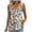 Multicolor, variant on Tank Tops for Women Sleeveless V Neck Casual Floral Printed T-shirt Multicolor XXL