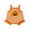 Orange, variant on RUINIXCW Newborn Baby Girl Halloween Outfit Fall Knit Romper Overalls Infant Pumpkin Ghost Embroidery Sleeveless Square Neck Striped Bodysuit Playsuit