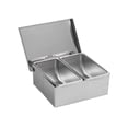 thumbnail image 2 of Tarros de condimentos de acero inoxidable, caja de condimentos multifuncional 2 cuadrículas, 2 of 9