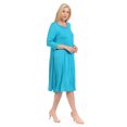 thumbnail image 3 of Pastel by Vivienne Women's A-Line Trapeze Midi Dress Plus Size Jade XX-Large, 3 of 4