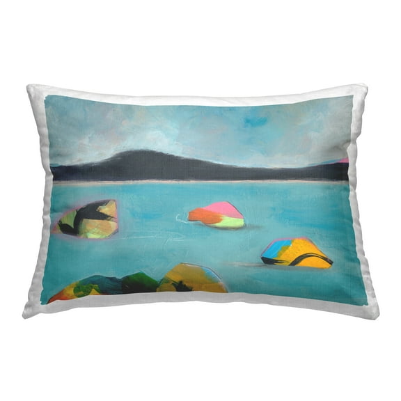Stupell Industries Abstract Sea Buoys Decorative Printed Throw Pillow Design by Jan Weiss.