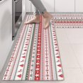 thumbnail image 2 of Kitchen Rugs Sets Of 2,Red and White Christmas Striped Pattern Anti Fatigue Kitchen Mat Rugs Non Slip Washable,Decorative Kitchen Floor Mats for Kitchen,Sink,Laundry,17"X47", 2 of 5