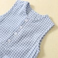thumbnail image 5 of CheerKidz Baby Girls Boys Summer Romper Short Sleeve Round Neck Casual Outfit Soft Breathable Playwear Infant Toddler Jumpsuit(Sky Blue#1,9-12 Months), 5 of 7