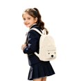 thumbnail image 4 of Weebloom School Backpack For Kids Boys Girls Corduroy Cartoon Backpack Cute Animal Bookbag Elementary Middle School Beige, 4 of 4