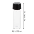 thumbnail image 6 of Glass Vials Sample Clear Container with Lid Bottles Caps Small Essential Oil Screw Mini Travel 25 Pcs, 6 of 6