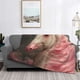 thumbnail image 2 of Fotbe Haired White Horse Manta de Franela con Estampado, Manta Ultrasuave para Cama, Sofá, Auto, Hipoalergénica y Antibolitas-60"x50", 2 of 6