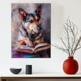 thumbnail image 5 of Swedish Vallhund Decor Poster Unframe, Swedish Vallhund Dog Canvas Wall Art, Dog Reading Book Canvas Print Painting Poster Wall Decor Dog Lovers Gifts, 5 of 6