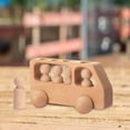 thumbnail image 3 of Montessori Wooden Car Playset Educational Learning Toy Develop Fine Motor Skills, 3 of 8