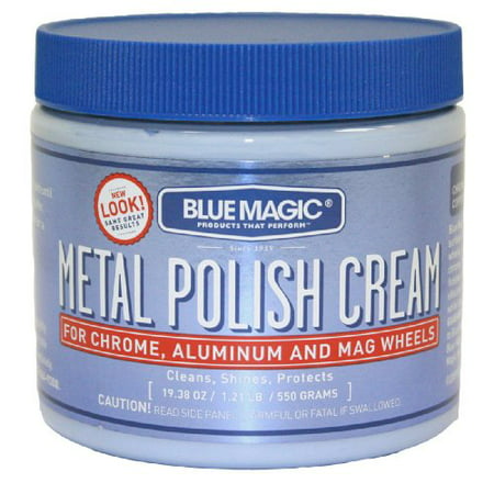 Metal Polish Cream (550g) for Chrome Aluminum & Mag Wheels by Blue (Best Aluminum Wheel Polish)