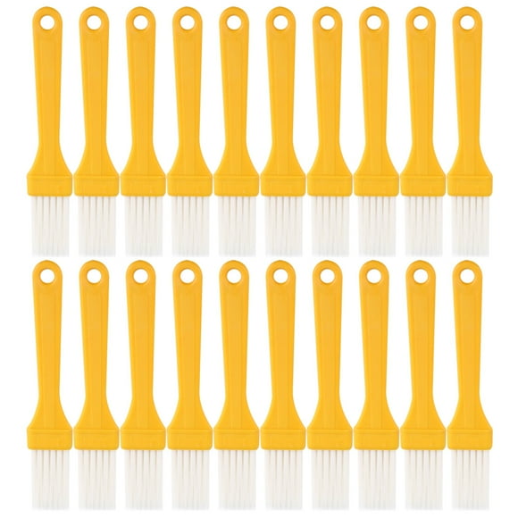 20 pinceles de plástico para asar fideos fríos, pequeños pinceles para untar aceite, utensilios para hornear barbacoas