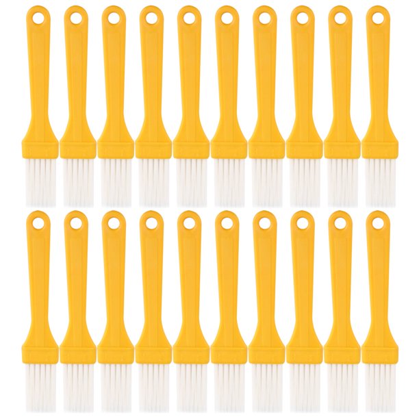 20 pinceles de plástico para asar fideos fríos, pequeños pinceles para untar aceite, utensilios para hornear barbacoas