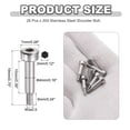thumbnail image 2 of 26 Pcs Tornillo de hombro de acero inoxidable 304 para maquinaria de moldeo por inyección, 2 of 6