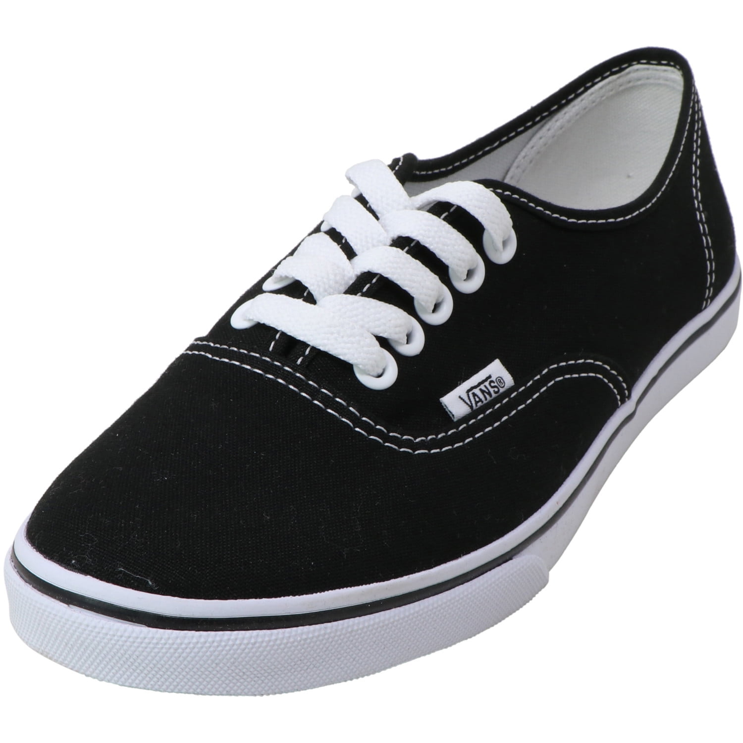 Vans - Vans Authentic Lo Pro Black / True White Ankle-High Cotton Women' - 7.5M 6M - Walmart.com