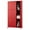 GM-9door-RED, variant on GangMei 24.4" H Metal Storage Locker with Name Card Holder and Shelf, Small Locker Cabinet for Office, School, Gym, Home, Assembly Required, Pink