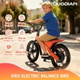thumbnail image 3 of DUODIAN ET-01 Max Electric Bike for Kids, 350W Electric Balance Bike,36V 5.2-7.8Ah, 16" Pneumatic Tire with Dual Brake, 3 Speed Modes Kid Electric Motorcycle, 3 of 10