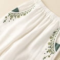 thumbnail image 3 of SwiftWear Women's Boho Floral Harem Pants Elastic Waist Drawstring Lounge Pants Plus Size Casual Cropped Pants for Home & Outdoor Comfort, 3 of 4