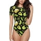 thumbnail image 1 of Fotbe Avocado Toast Body de Mujer con Cuello Redondo y Mangas Cortas, Sin Mangas Ajustado, Suave, Cómodo y Básico-XX-Large, 1 of 7