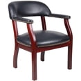thumbnail image 1 of Scranton & Co Faux Leather Executive Guest Chair in Black, 1 of 1