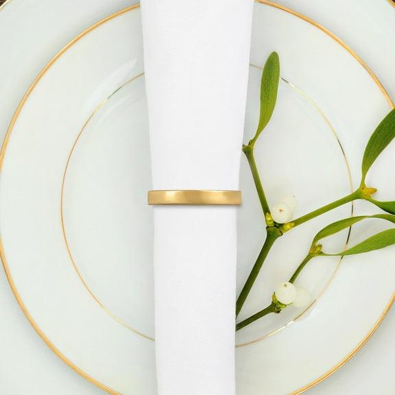 AURARMLET 8Pcs Modern Napkin Holder Zinc Alloy for Holiday Event Decor