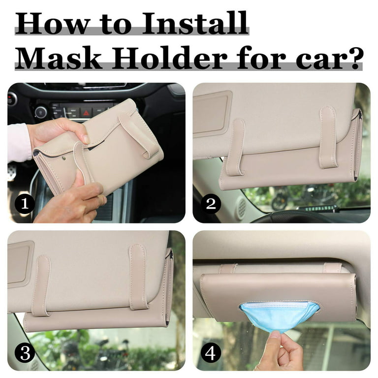 Car Tissue Holder Car Visor Mask Holder, Visor Tissue Box Holder