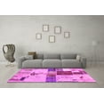 thumbnail image 3 of Ahgly Company Indoor Rectangle Patchwork Pink Transitional Area Rugs, 7' x 9', 3 of 4
