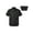 Black, variant on CHICTRY Womens Short Sleeve Chef Kitchen Work Uniform Chef Coat Cook Jacket Canteen Cake Shop Shirt Black 3XL