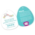 thumbnail image 3 of Plush Squishmallows Woxie Magenta Bigfoot 35 cm con melena teñida anudada, 3 of 7