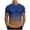 Blue, variant on Men's Cotton Short Sleeve Letter Graphic Tees Summer Crewneck Top Shirt Track Tees (Avail for Big & Tall)
