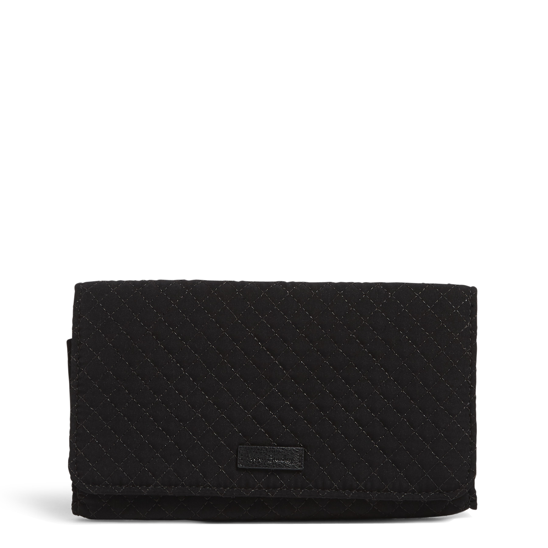 vera bradley black quilted wallet