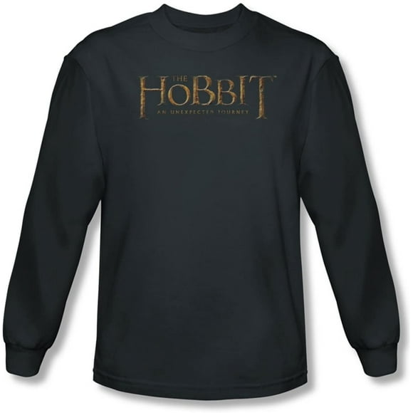 Manches Longues: The Hobbit: un Voyage Inattendu - Logo en Détresse Chemise à Manches Longues Taille XL