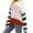 Pink, variant on Herrnalise Women's Knitted Crop Tops Fashion Long Sleeves Round Neck Color Matching Loose Tops Blouse Knitted Sweater Pullover Jumper Sweaters