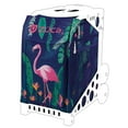 thumbnail image 5 of Zuca 18" Sport Bag - Flamingo with Flashing Wheels (White Frame), 5 of 6