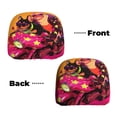 thumbnail image 3 of 2 PCS Car Headrest Cover, French Bulldog Cool No.130 Soft Car Seat Head Rest Cover Protector Interior Car Accessories Seat Covers for Cars Truck Auto Only Covers, 3 of 8