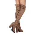 thumbnail image 3 of New Women Top Show M46-2 Faux Suede Over The Knee Peep Toe Block Heel Boot, 3 of 3
