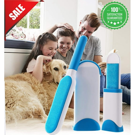 Fur Wizard Pet Hair Remover & Lint Remover Fur Remover & Cat Hair Remover with Self Cleaning Base