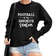 thumbnail image 2 of Gibobby Sudadera oversize mujer Sudadera con cuello redondo para mujer(Negro,CH), 2 of 3