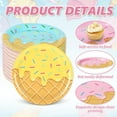 thumbnail image 3 of Whaline Ice Cream Birthday Party Paper Plates 6 Colors Ice Cream Disposable Tableware Party Table Decorations Cute Dinnerware Plates 9 Inch for Summer Baby Shower Party Supplies Table Decor, 24Pcs, 3 of 7