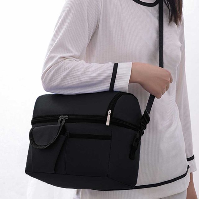 Bolsa Bolso de almacenamiento de leche materna, gran capacidad, múltiples compartimentos, accesorios para exteriores