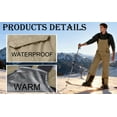 thumbnail image 4 of Chiccall Mens Snow Bibs Waterproof Windproof Snow Pants Warm Insulated Skiing Snowboard Overalls Winter Snowsuits with Zipper Pockets, 4 of 7