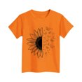 thumbnail image 4 of FamilyThread Toddler Girls Boys Versatile Short Sleeve T-Shirt Fashionable Graphic Print Tunic Tops Crewneck Casual Summer Shirt For 3-15Y, 4 of 4