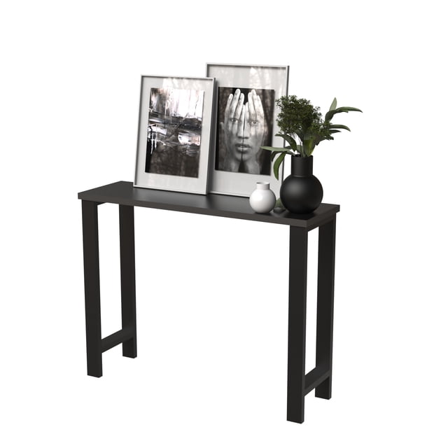Recibidor Credenza Multiusos Randu 100x30 Color Negro 1 Pulgada De Grosor Práctico Y Moderno