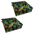 thumbnail image 3 of Blazing Needles Outdoor Chair Cushion, 20" x 19", Annie Chocolate 4 Count, 3 of 5