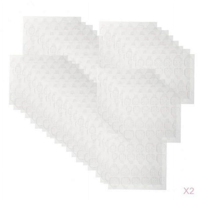 pieza 480x Adhesivo de pegamento para uñas de dos cara Puntas de uñas postizas flexibles