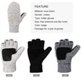 thumbnail image 4 of Winter Gloves Warm Wool Mittens With Mitten Cover, 4 of 8